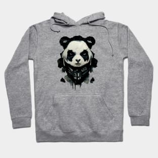 Angry panda portrait Hoodie